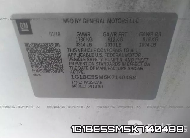 1G1BE5SM5K7140488 фото 10