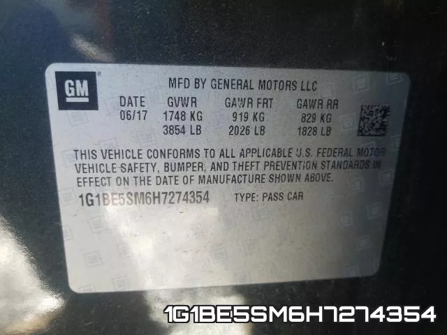 1G1BE5SM6H7274354 фото 2