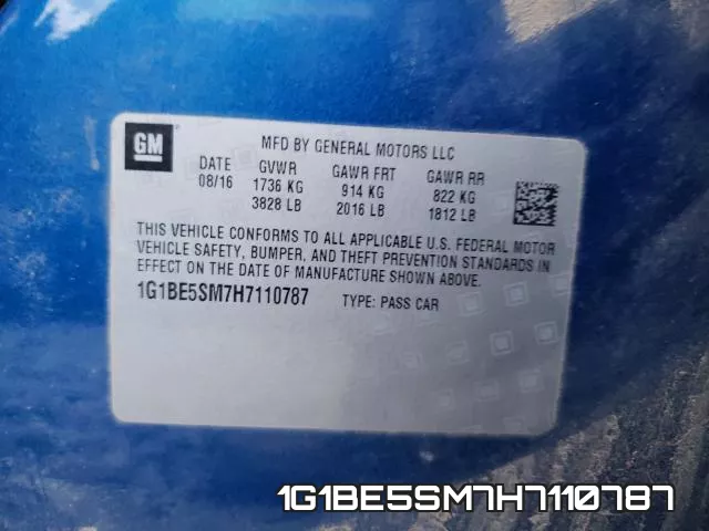1G1BE5SM7H7110787 фото 2