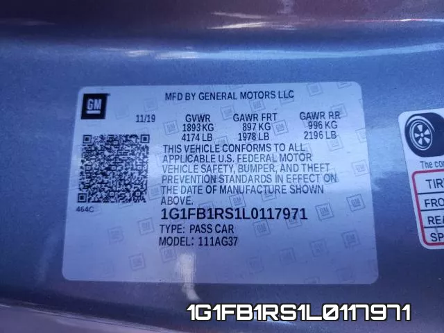 1G1FB1RS1L0117971 фото 2