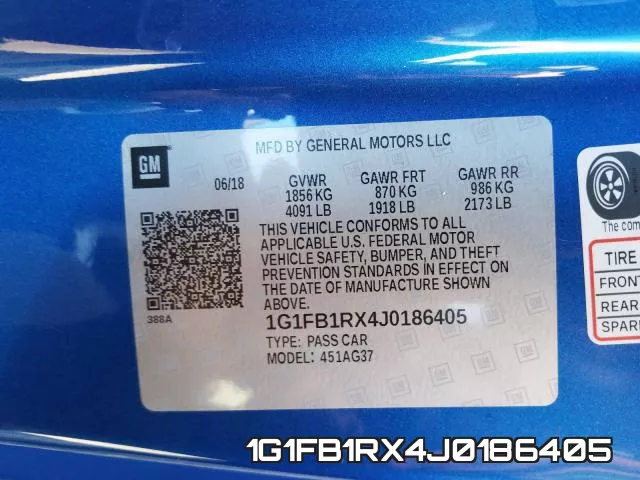 1G1FB1RX4J0186405 фото 2