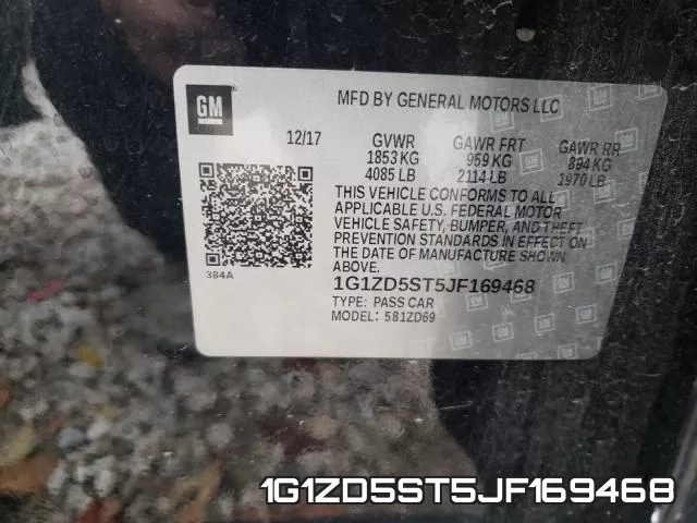 1G1ZD5ST5JF169468 фото 2