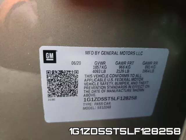1G1ZD5ST5LF128258 фото 2