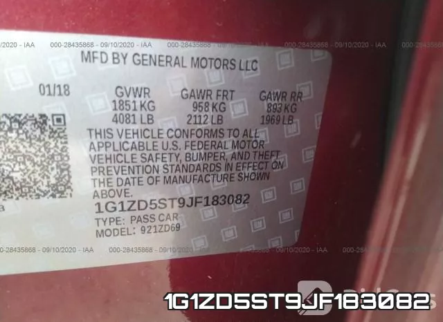 1G1ZD5ST9JF183082 фото 10