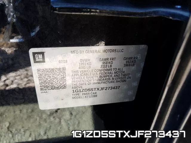 1G1ZD5STXJF273437 фото 2