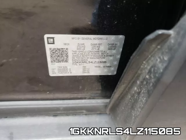 1GKKNRLS4LZ115085 фото 2