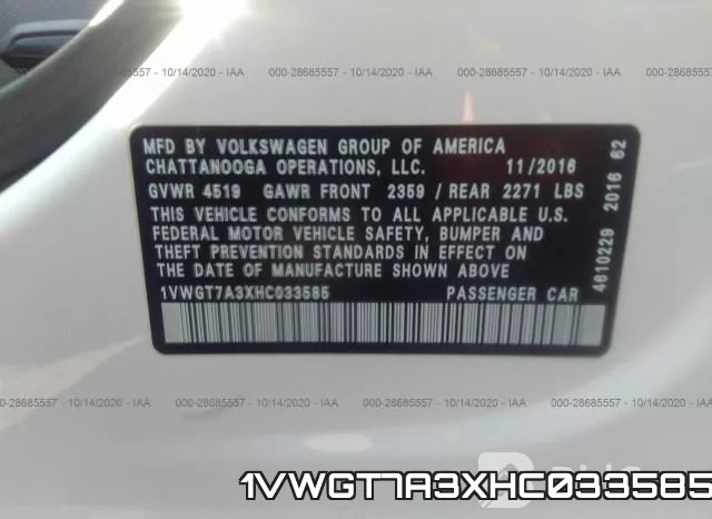 1VWGT7A3XHC033585 фото 10