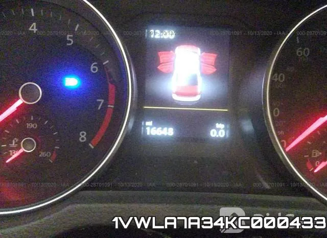 1VWLA7A34KC000433 фото 8