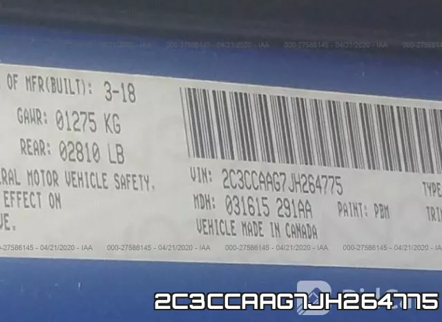 2C3CCAAG7JH264775 фото 10