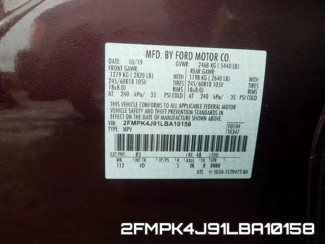2FMPK4J91LBA10158 фото 2
