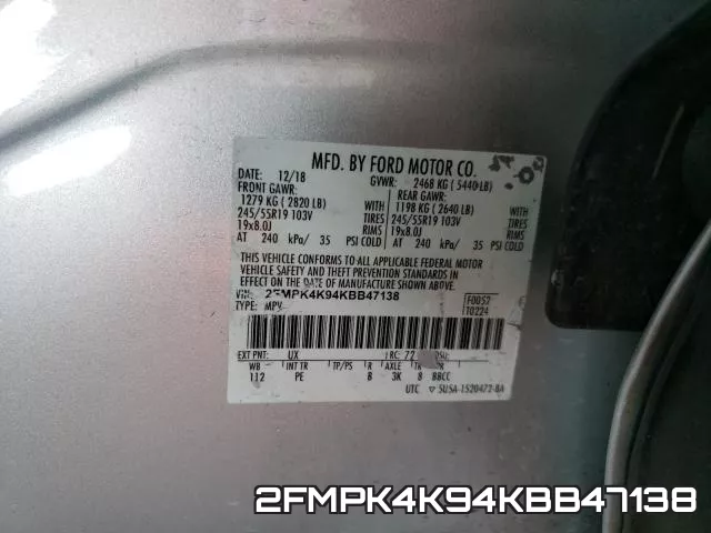 2FMPK4K94KBB47138 фото 2