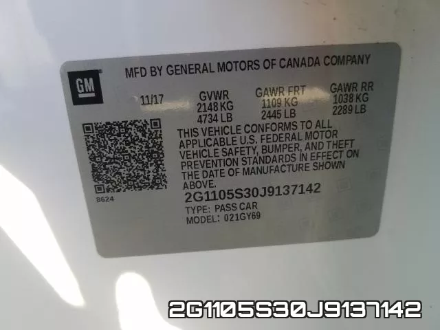 2G1105S30J9137142 фото 2