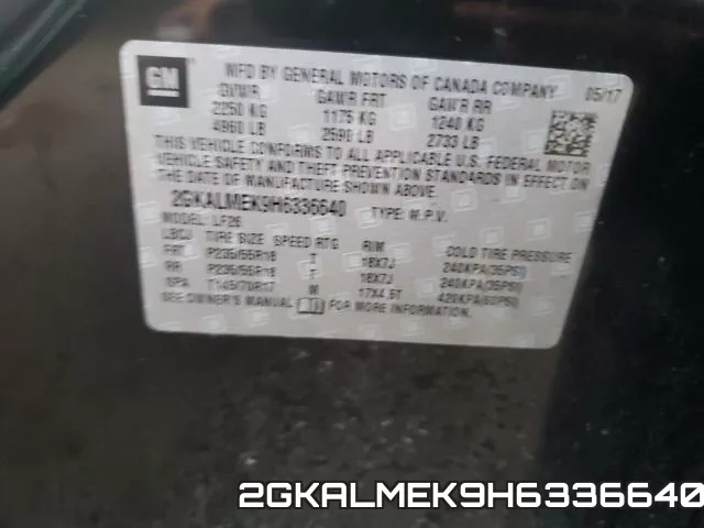 2GKALMEK9H6336640 фото 2