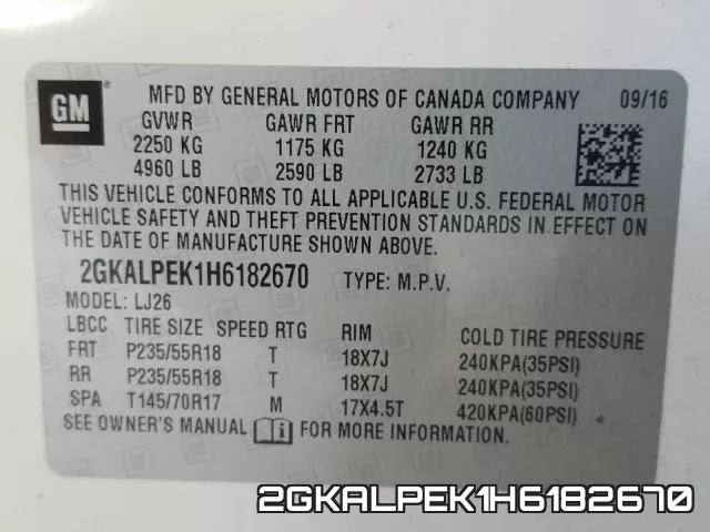 2GKALPEK1H6182670 фото 2
