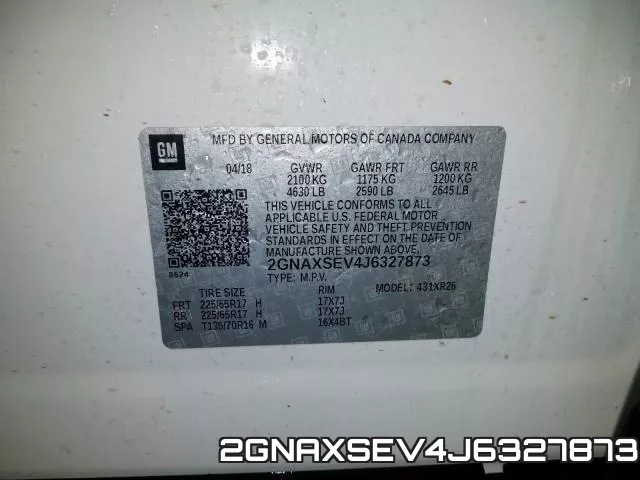 2GNAXSEV4J6327873 фото 2