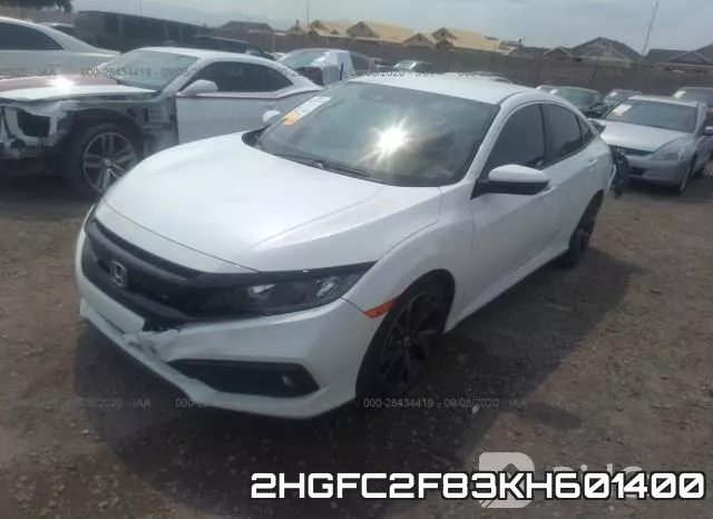 2HGFC2F83KH601400 фото 3