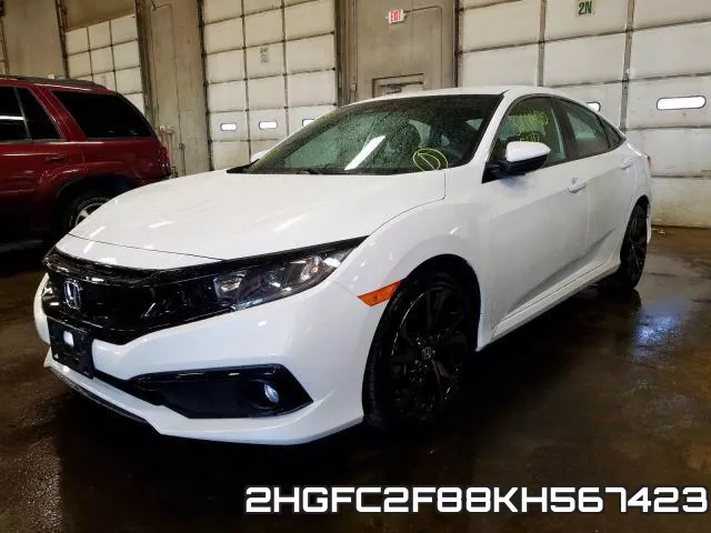 2HGFC2F88KH567423 фото 3