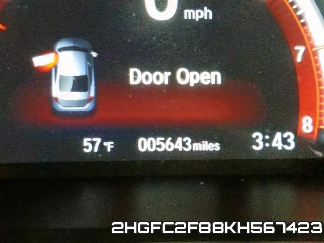 2HGFC2F88KH567423 фото 9