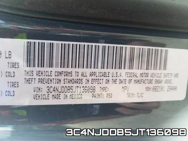 3C4NJDDB5JT136098 фото 2