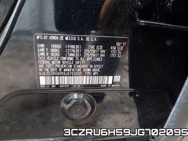 3CZRU6H59JG702095 фото 2