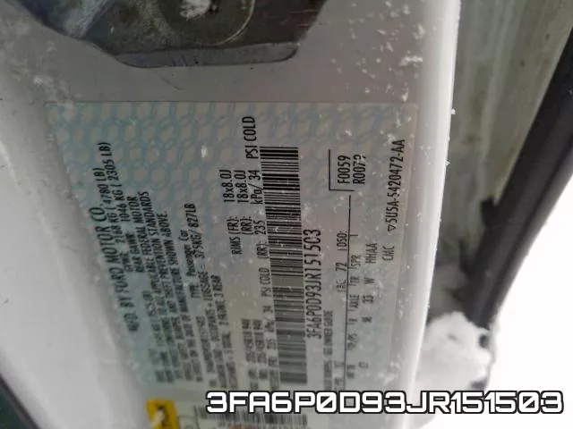 3FA6P0D93JR151503 фото 2