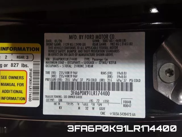 3FA6P0K91LR174400 фото 2