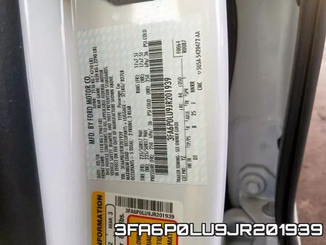 3FA6P0LU9JR201939 фото 2