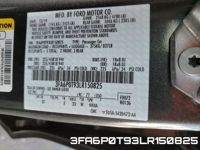 3FA6P0T93LR150825 фото 2