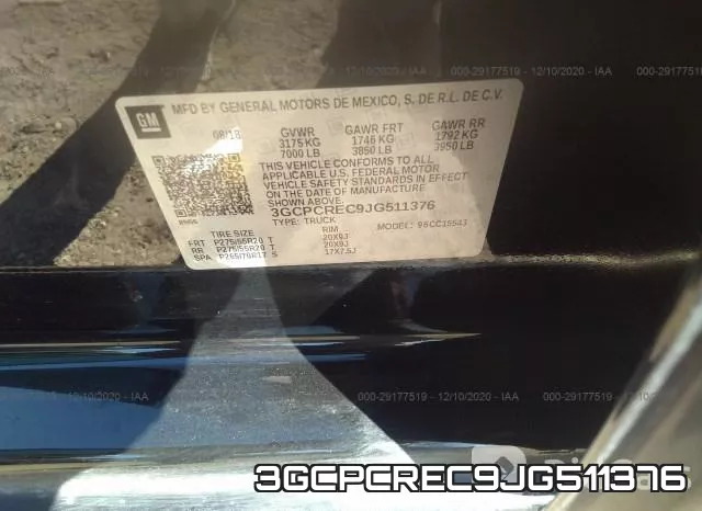 3GCPCREC9JG511376 фото 10