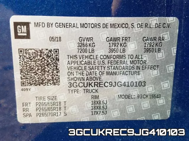 3GCUKREC9JG410103 фото 2