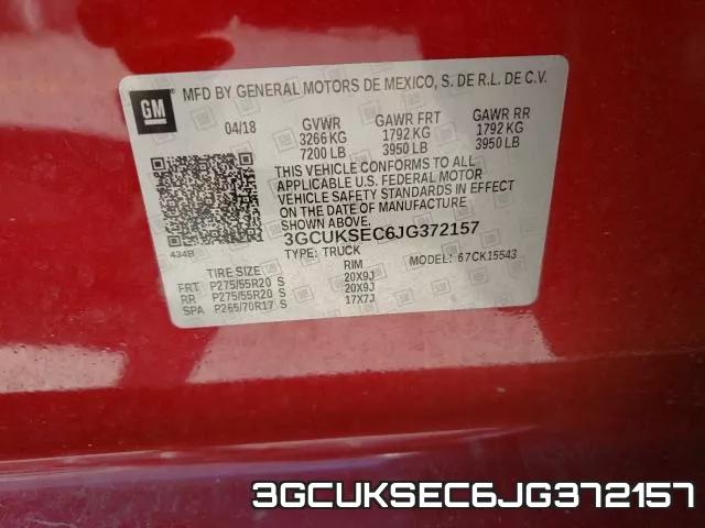 3GCUKSEC6JG372157 фото 2