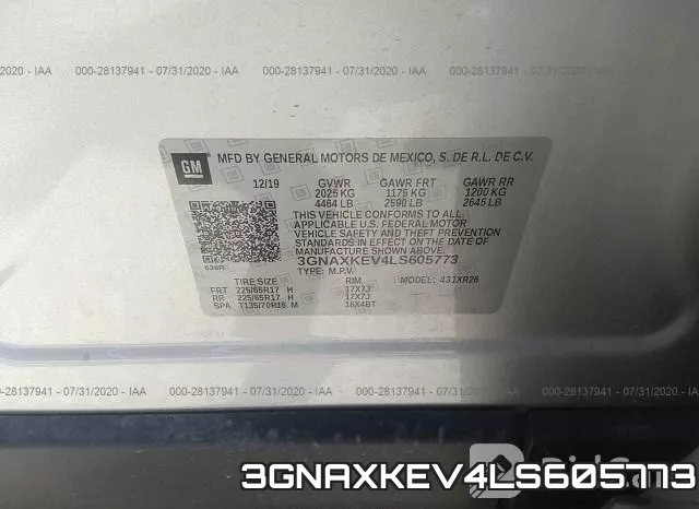 3GNAXKEV4LS605773 фото 9