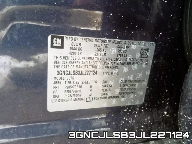 3GNCJLSB3JL227124 фото 2