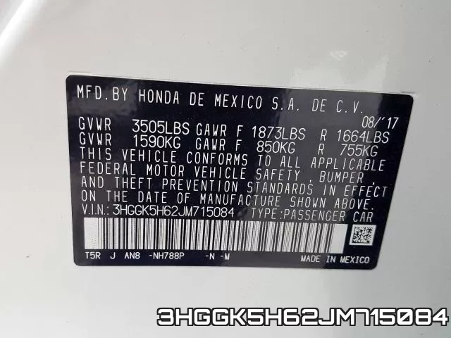 3HGGK5H62JM715084 фото 2