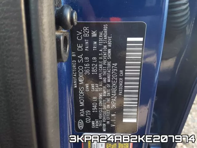 3KPA24AB2KE207974 фото 2