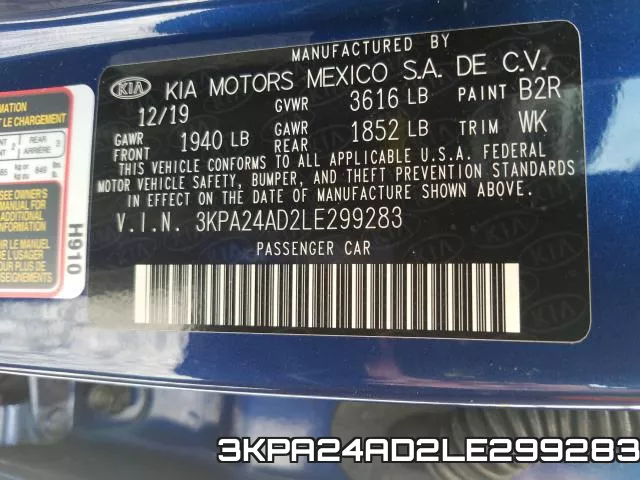 3KPA24AD2LE299283 фото 2