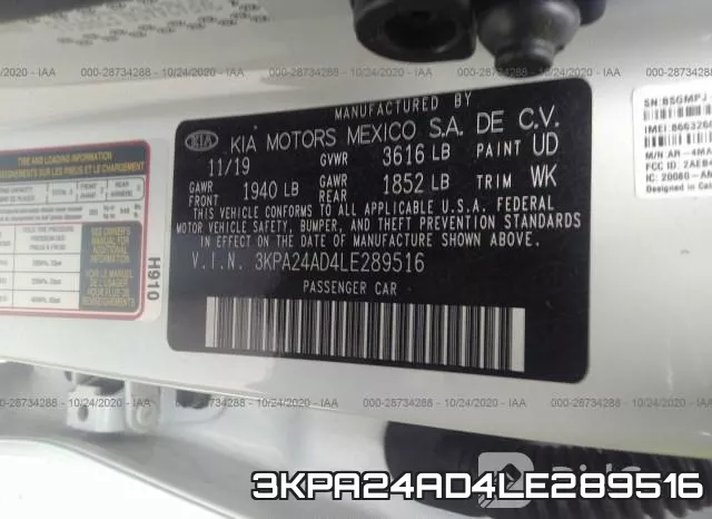 3KPA24AD4LE289516 фото 10