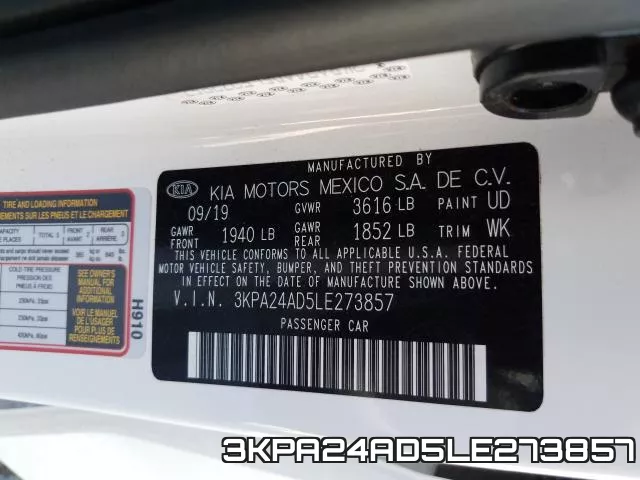 3KPA24AD5LE273857 фото 2