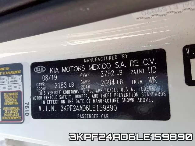 3KPF24AD6LE159890 фото 2