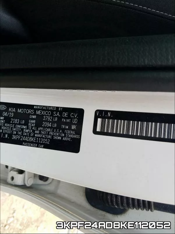3KPF24AD8KE112052 фото 2