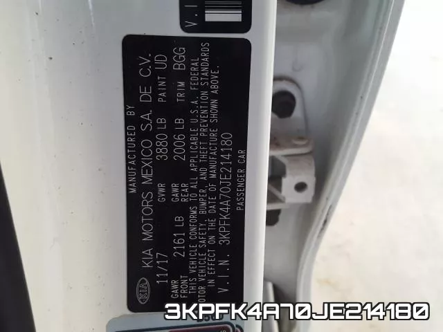 3KPFK4A70JE214180 фото 2