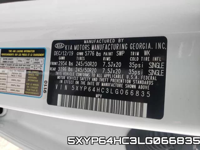 5XYP64HC3LG066835 фото 2