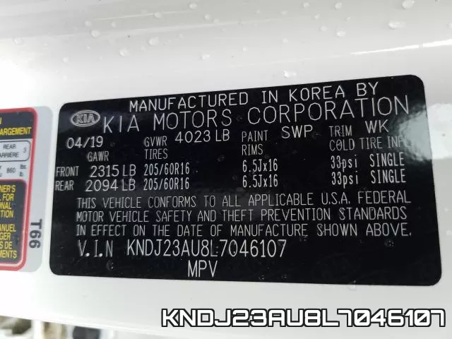 KNDJ23AU8L7046107 фото 2