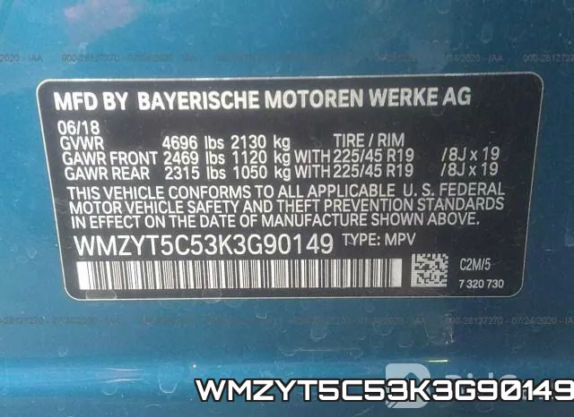 WMZYT5C53K3G90149 фото 10