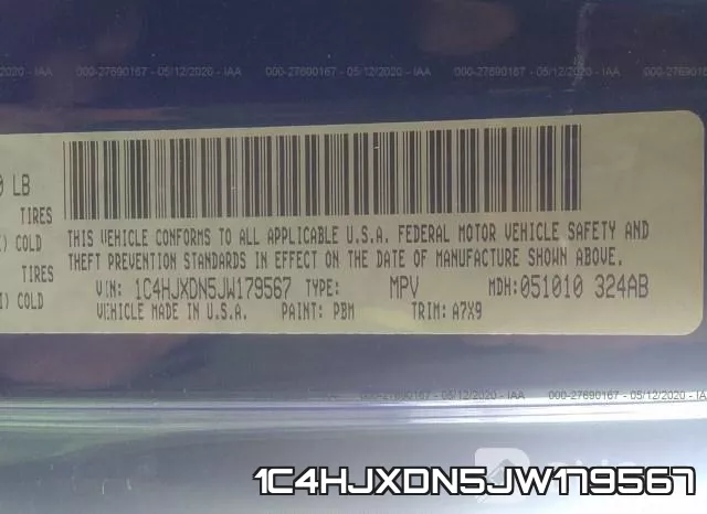 1C4HJXDN5JW179567 фото 10