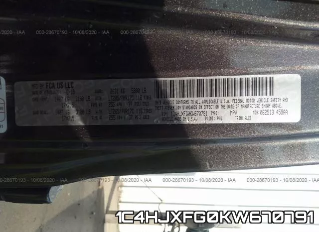 1C4HJXFG0KW670791 фото 10
