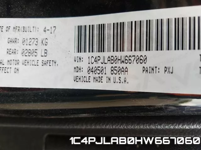 1C4PJLAB0HW667060 фото 2