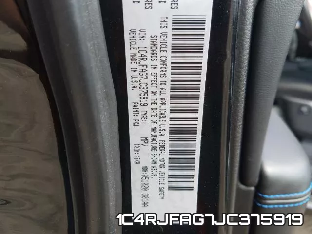 1C4RJFAG7JC375919 фото 2