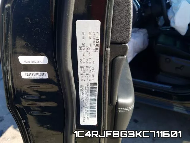 1C4RJFBG3KC711601 фото 2