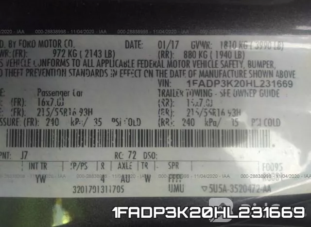 1FADP3K20HL231669 фото 10